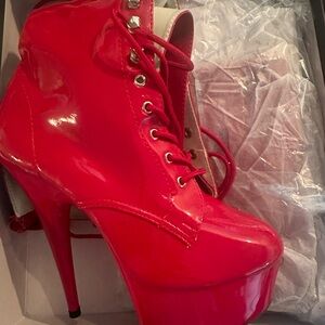 Never Worn Lace Up Pleaser Boots